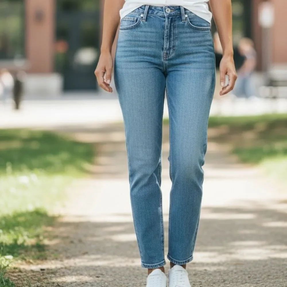 Able High Rise Blue Skinny Jeans